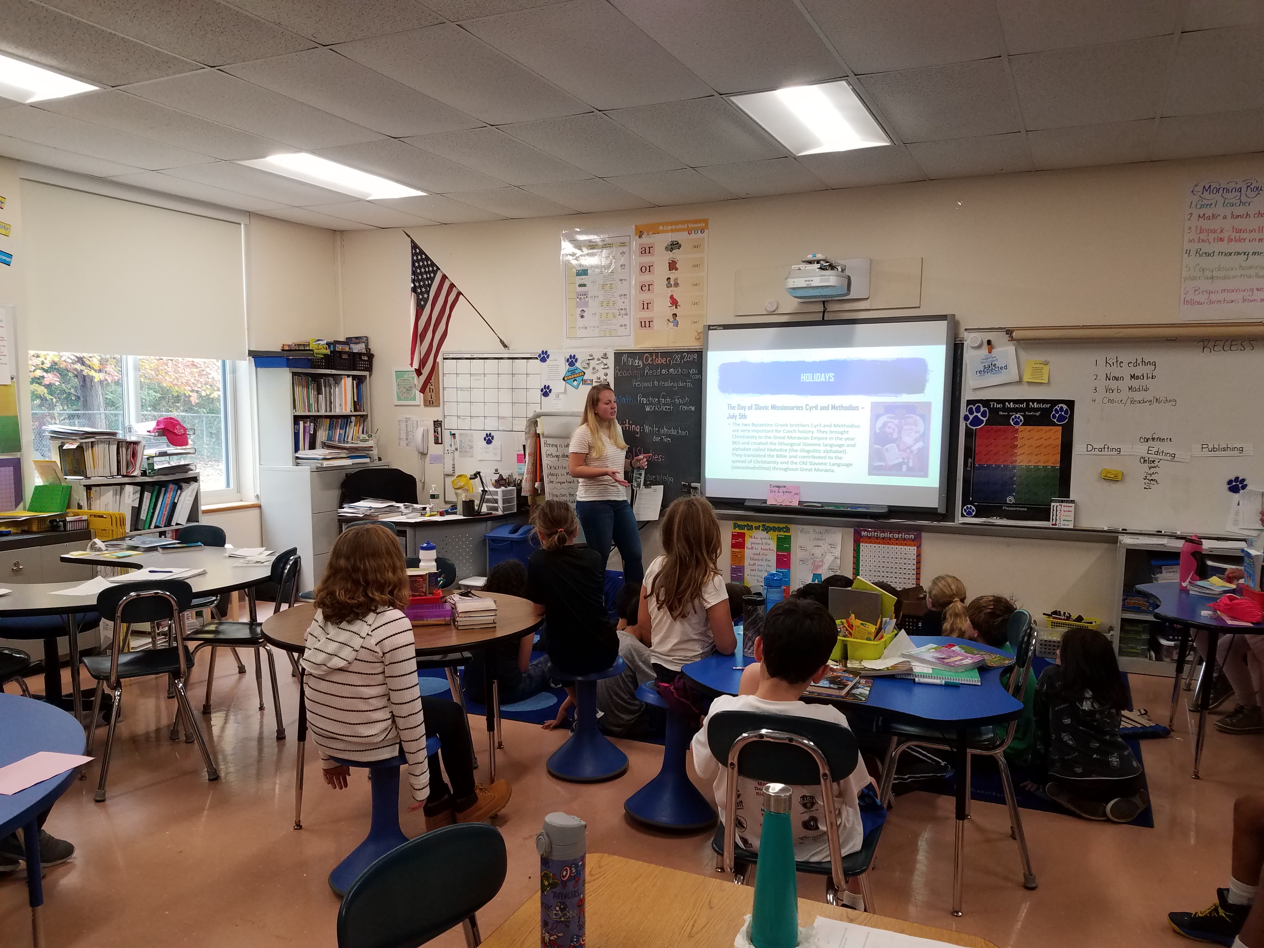 Au Pair Karina Brings Brazil to the Elementary School Classroom