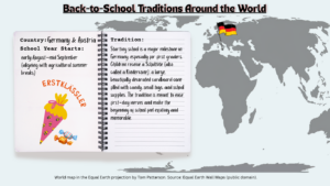 Starting school is a major milestone in Germany and Austria, especially for first graders. Children receive a Schultüte (also called a Kindercone), a large, beautifully decorated cardboard cone filled with candy, small toys, and school supplies. The tradition is meant to ease first-day nerves and make the beginning of school feel exciting and memorable.